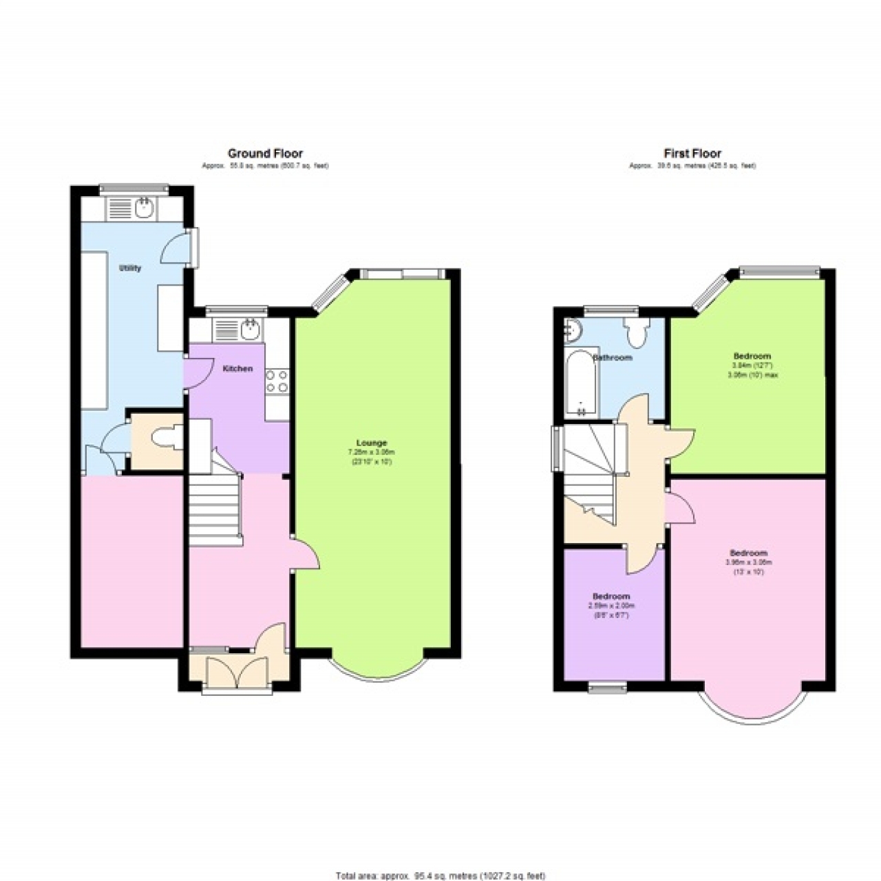 3 bedroom semi detached house SSTC in Solihull - floorplan 1.