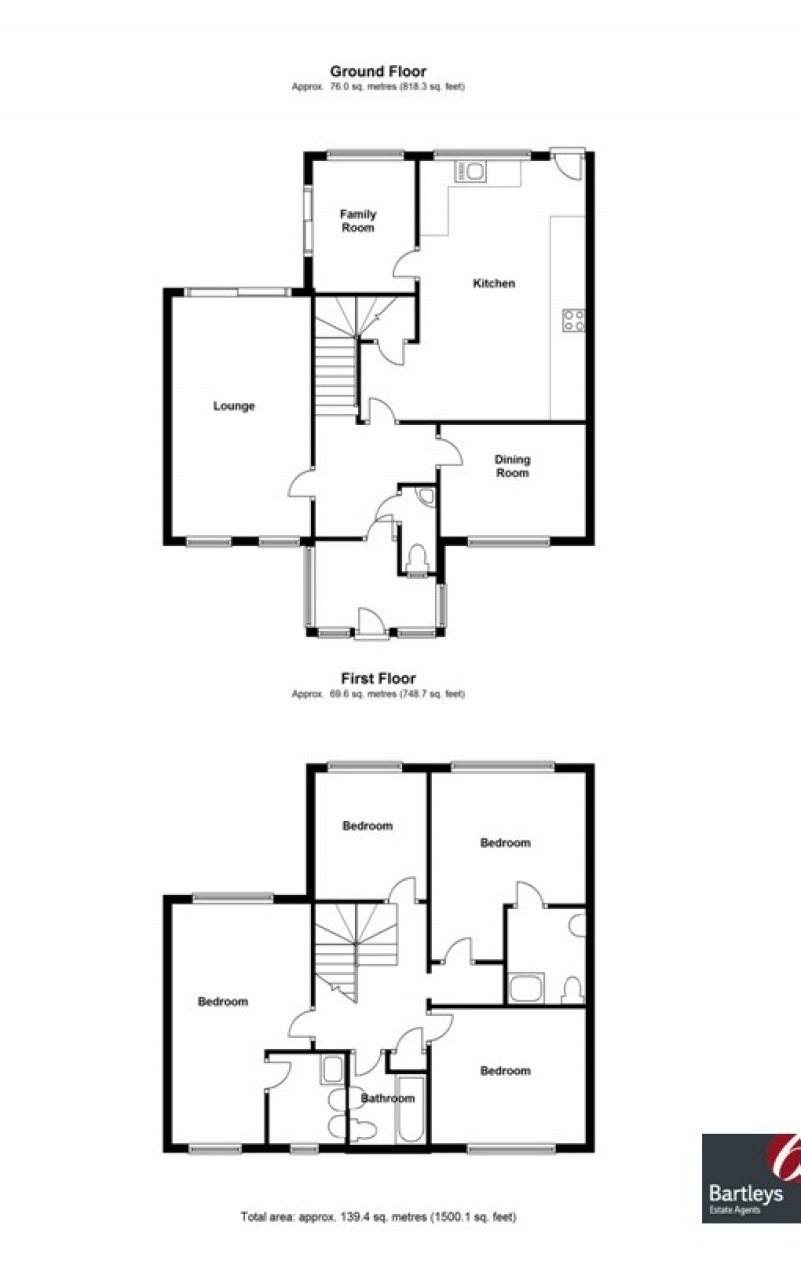 4 bedroom detached house SSTC in Solihull - floorplan 1.