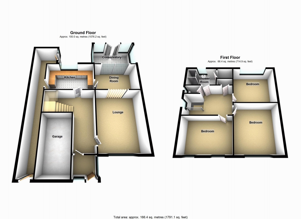 3 bedroom detached house SSTC in Solihull - floorplan 1.