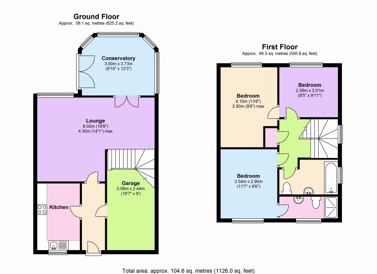 3 bedroom detached house SSTC in Birmingham - floorplan 1.