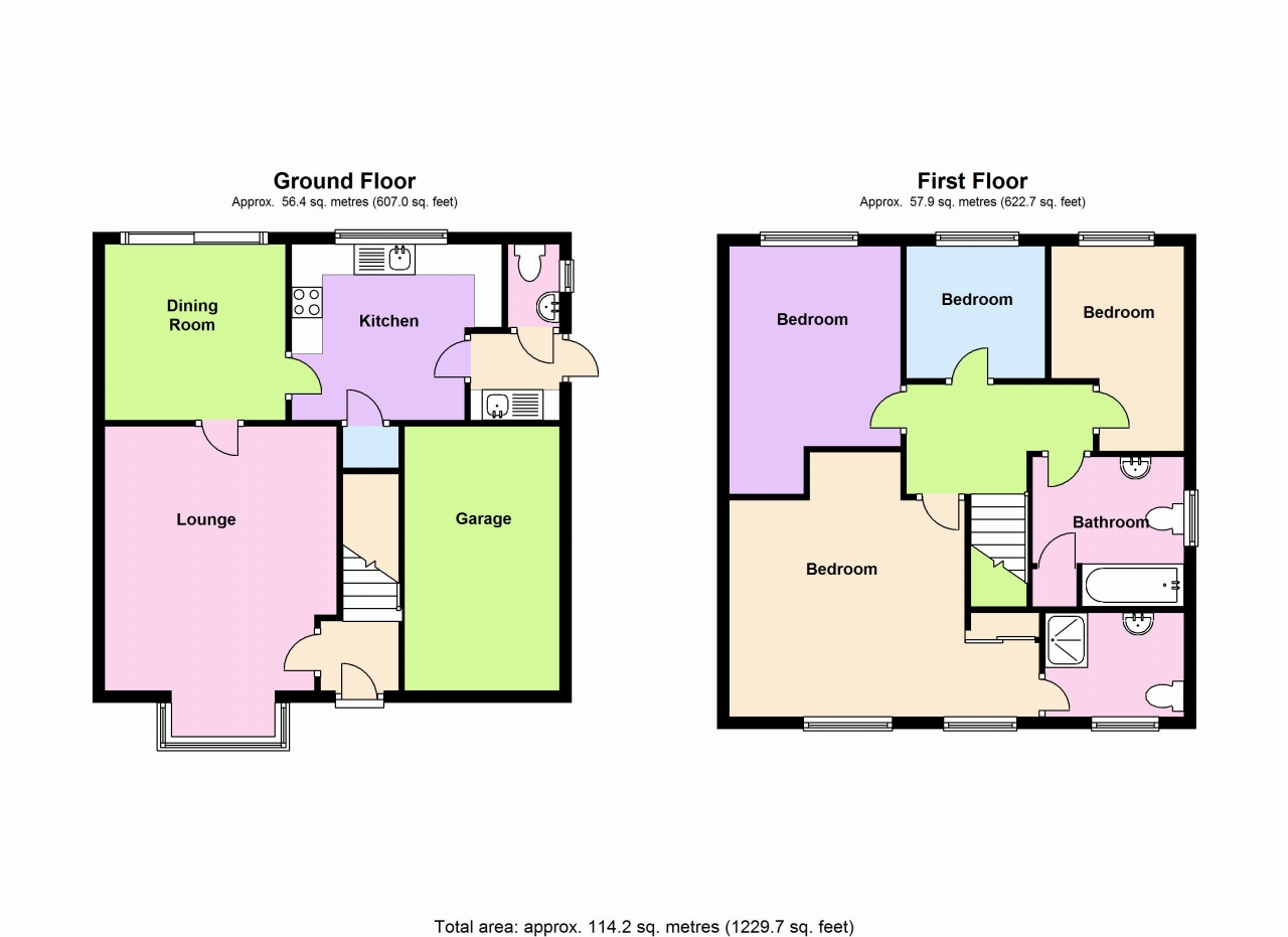 4 bedroom detached house SSTC in Solihull - floorplan 1.