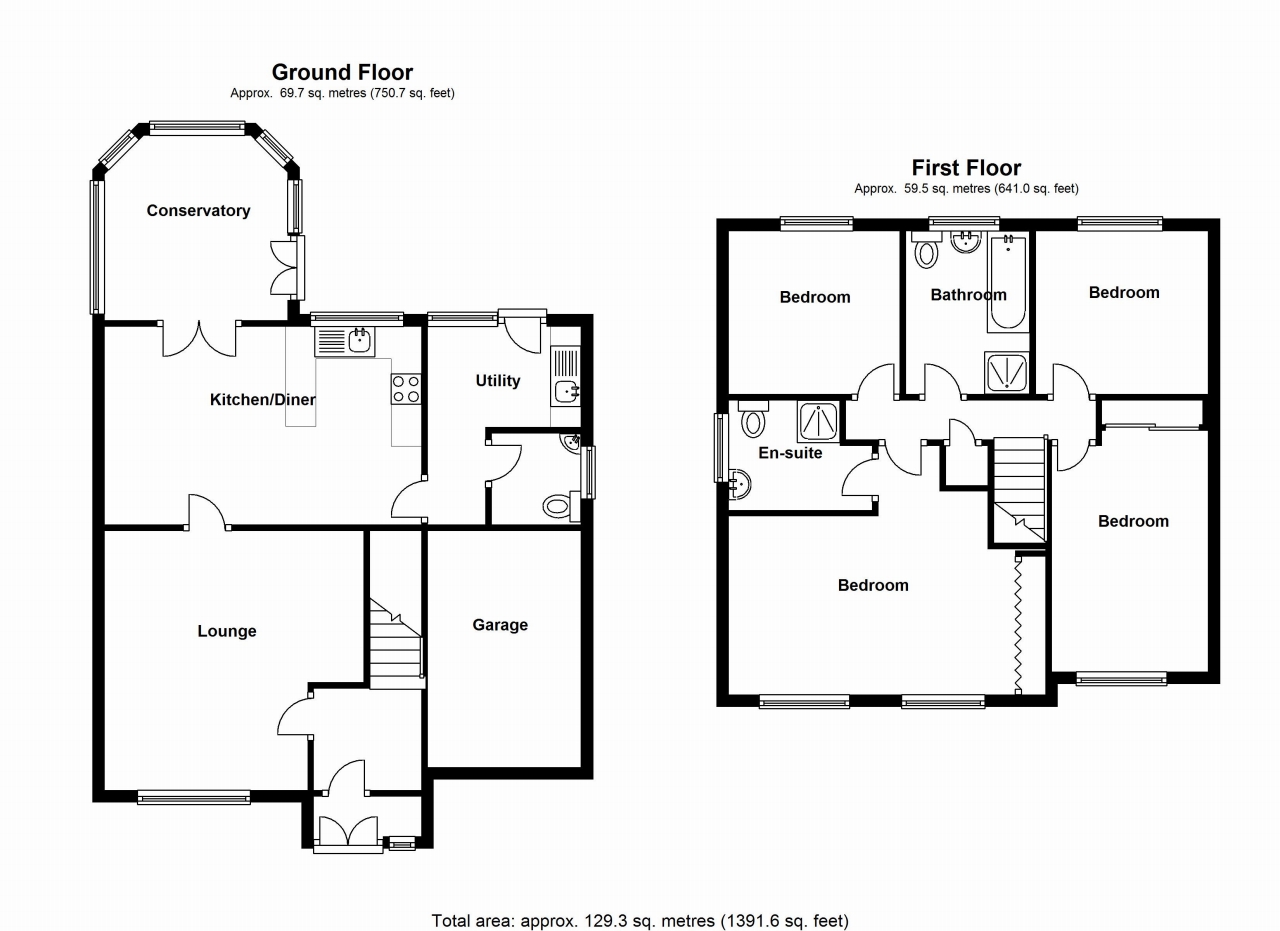 4 bedroom detached house SSTC in Solihull - floorplan 1.