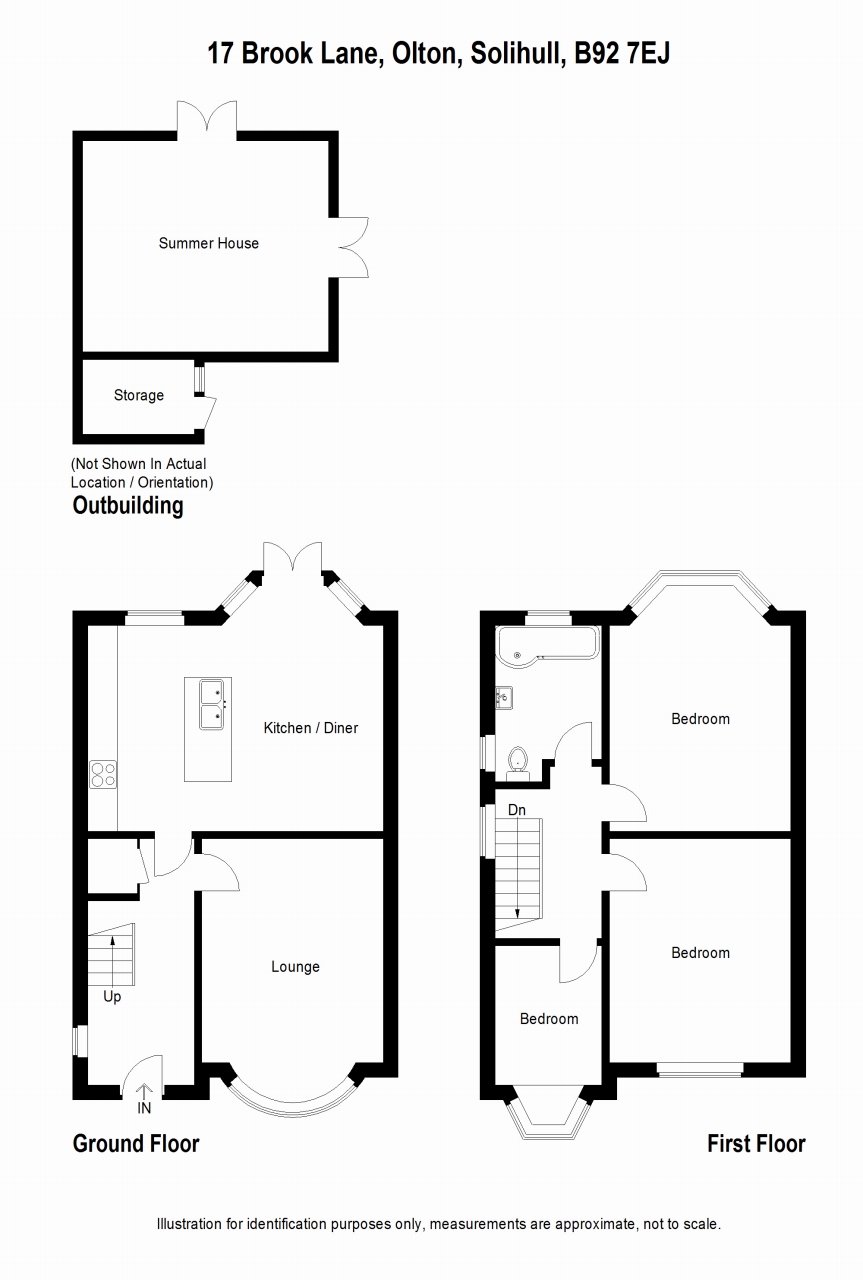 3 bedroom semi detached house SSTC in Solihull - floorplan 1.