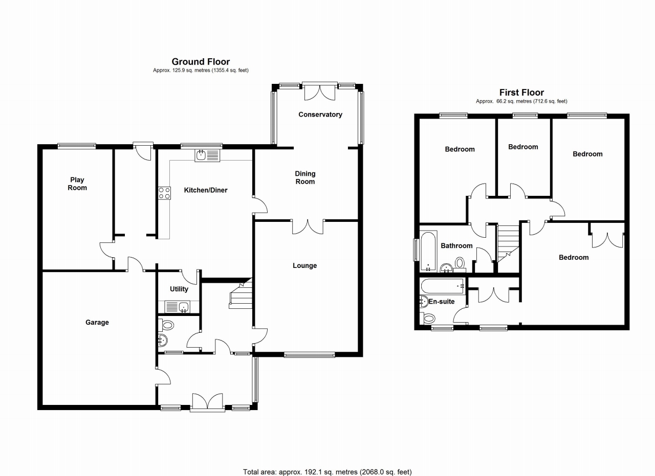 4 bedroom detached house SSTC in Solihull - floorplan 1.