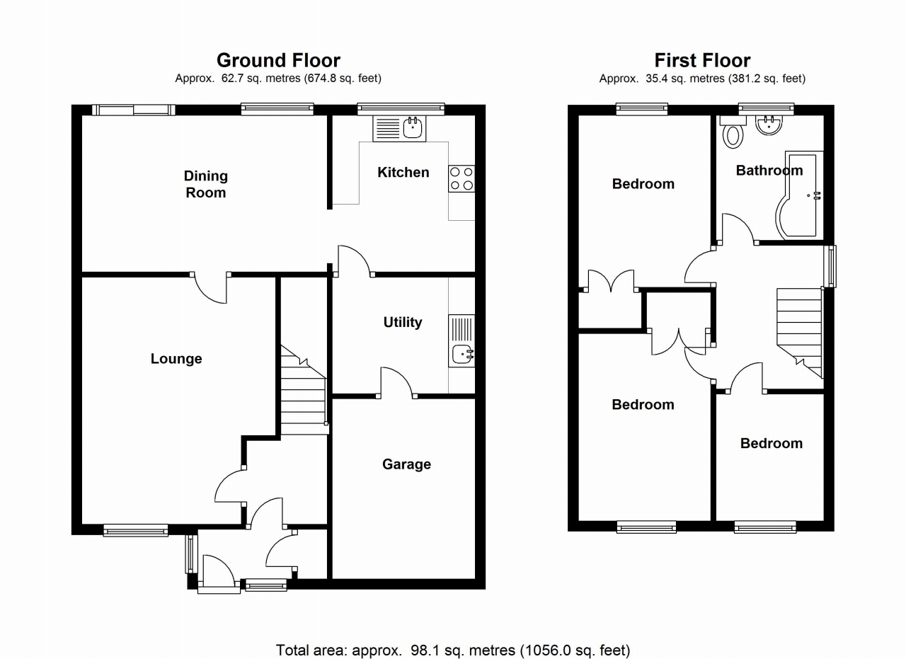 3 bedroom semi detached house SSTC in Solihull - floorplan 1.