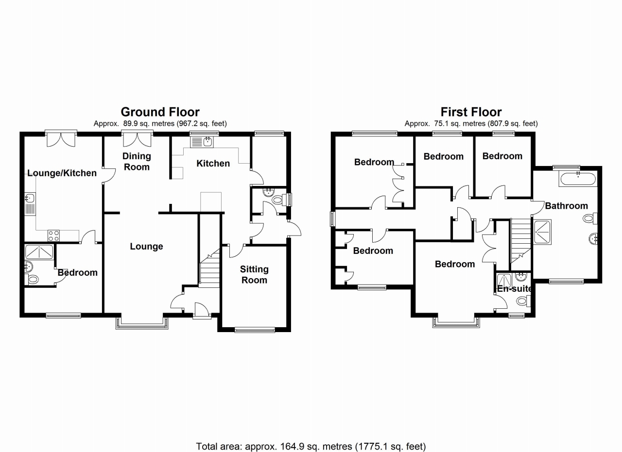 5 bedroom detached house SSTC in Solihull - floorplan 1.