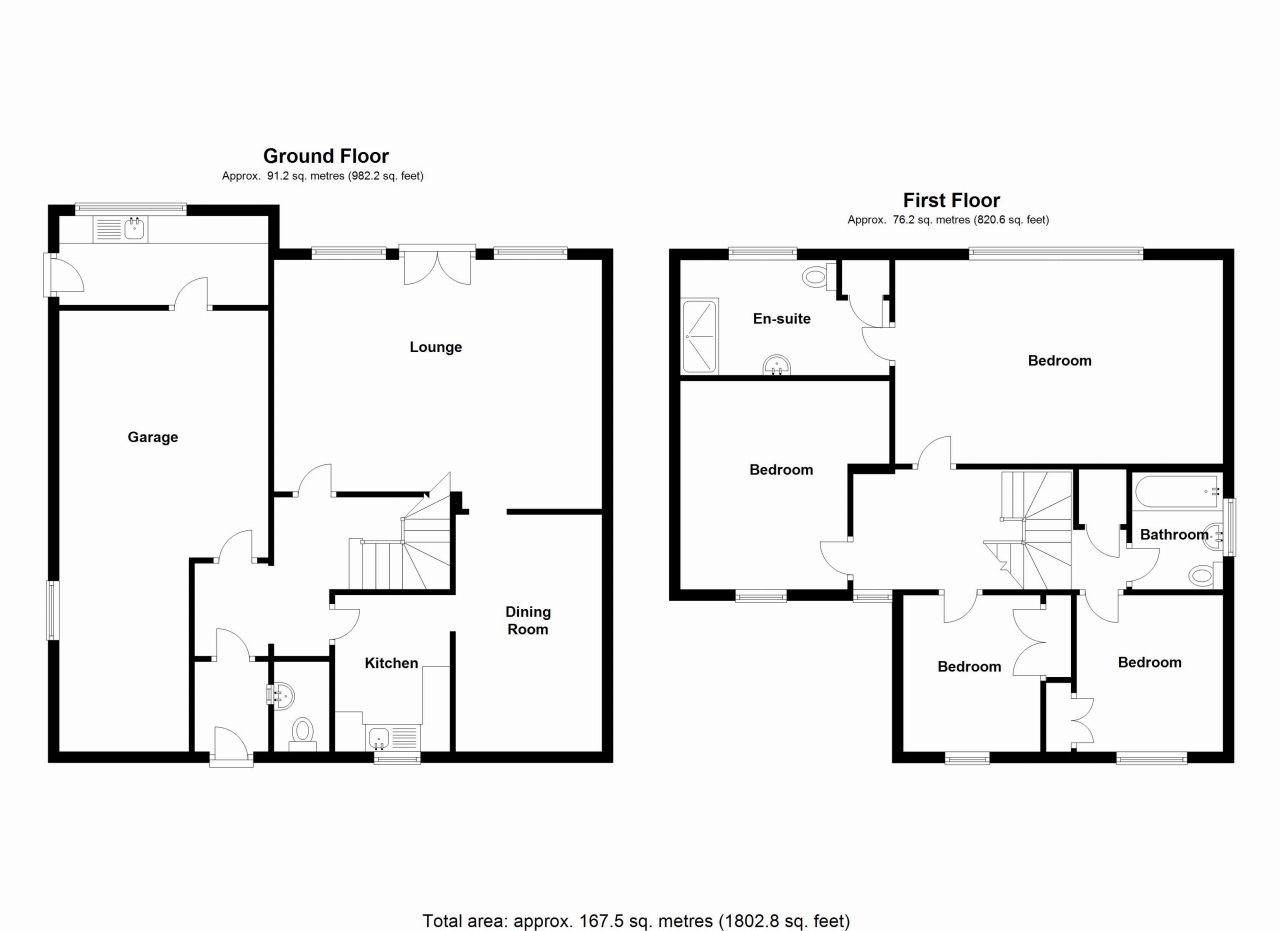 4 bedroom detached house SSTC in Solihull - floorplan 1.