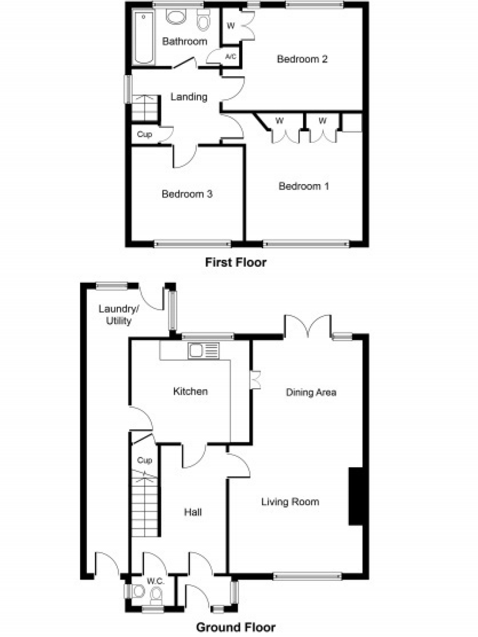 3 bedroom semi detached house SSTC in Solihull - floorplan 1.