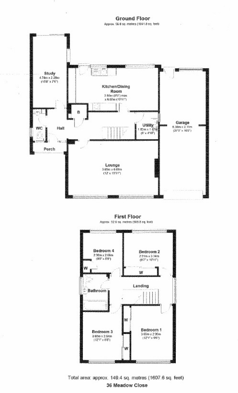 4 bedroom detached house SSTC in Solihull - floorplan 1.