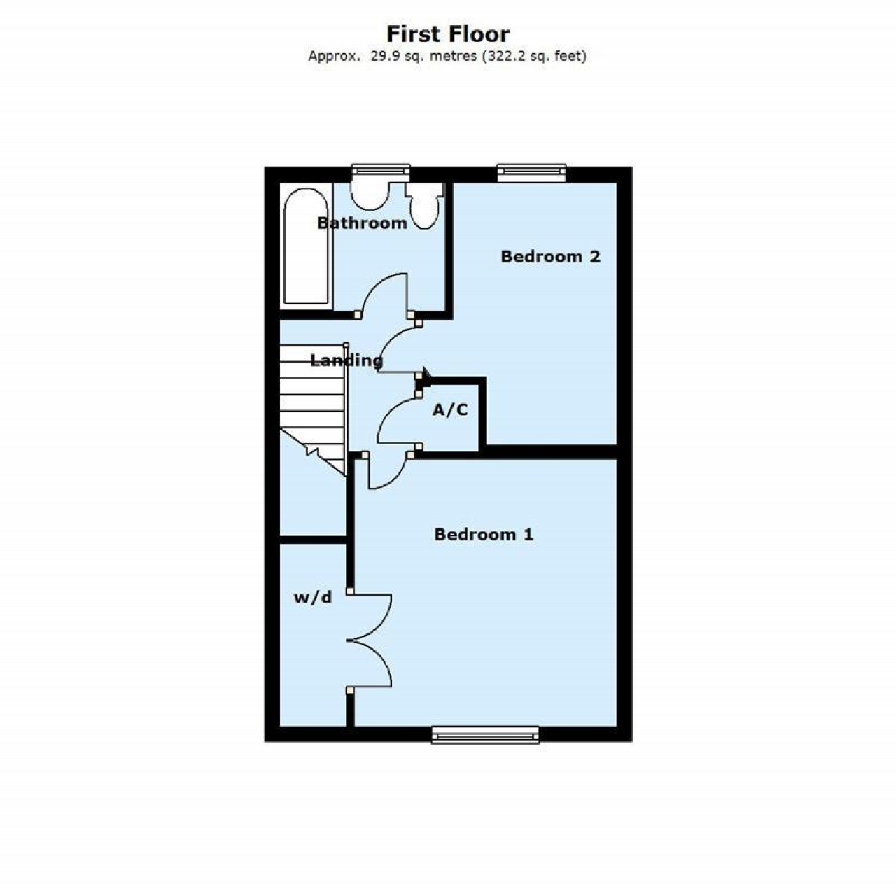 2 bedroom mid terraced house SSTC in Solihull - floorplan 2.