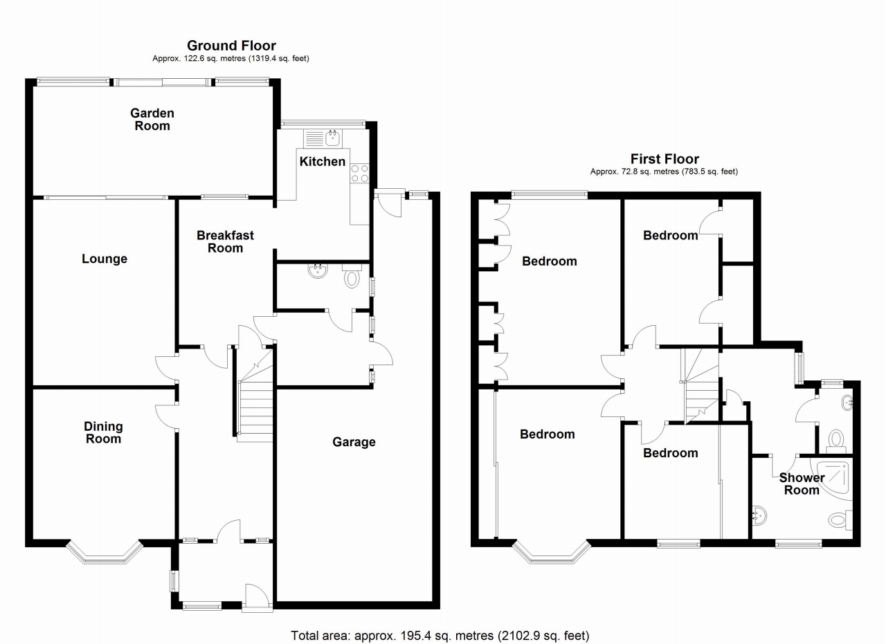 4 bedroom detached house SSTC in Solihull - floorplan 1.