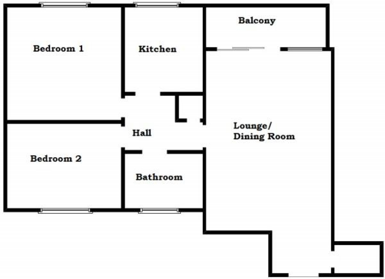 2 bedroom ground floor apartment SSTC in Solihull - floorplan 1.