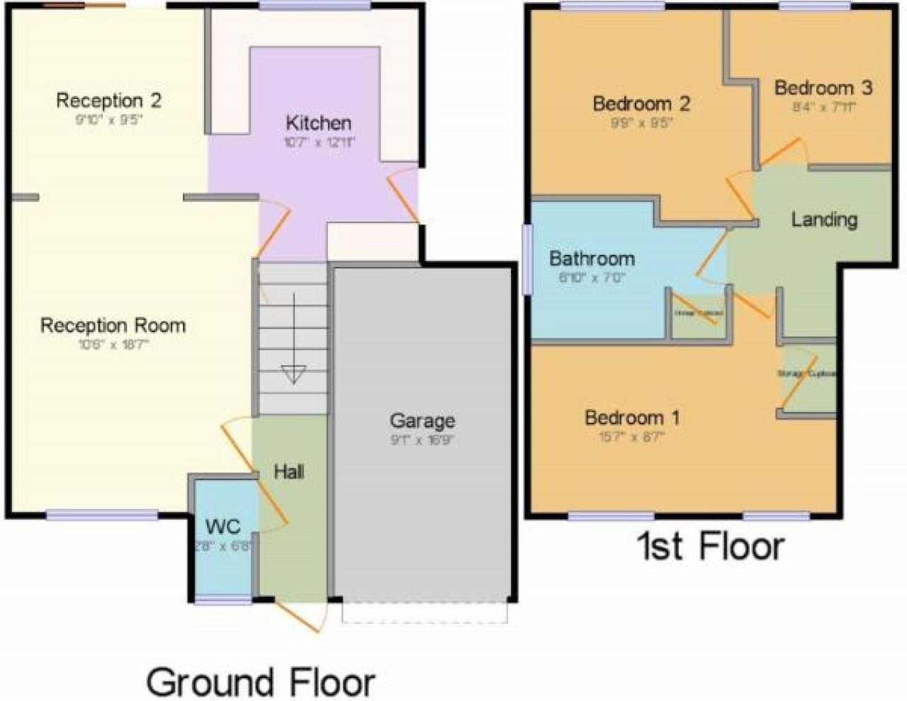 3 bedroom detached house SSTC in Birmingham - floorplan 1.