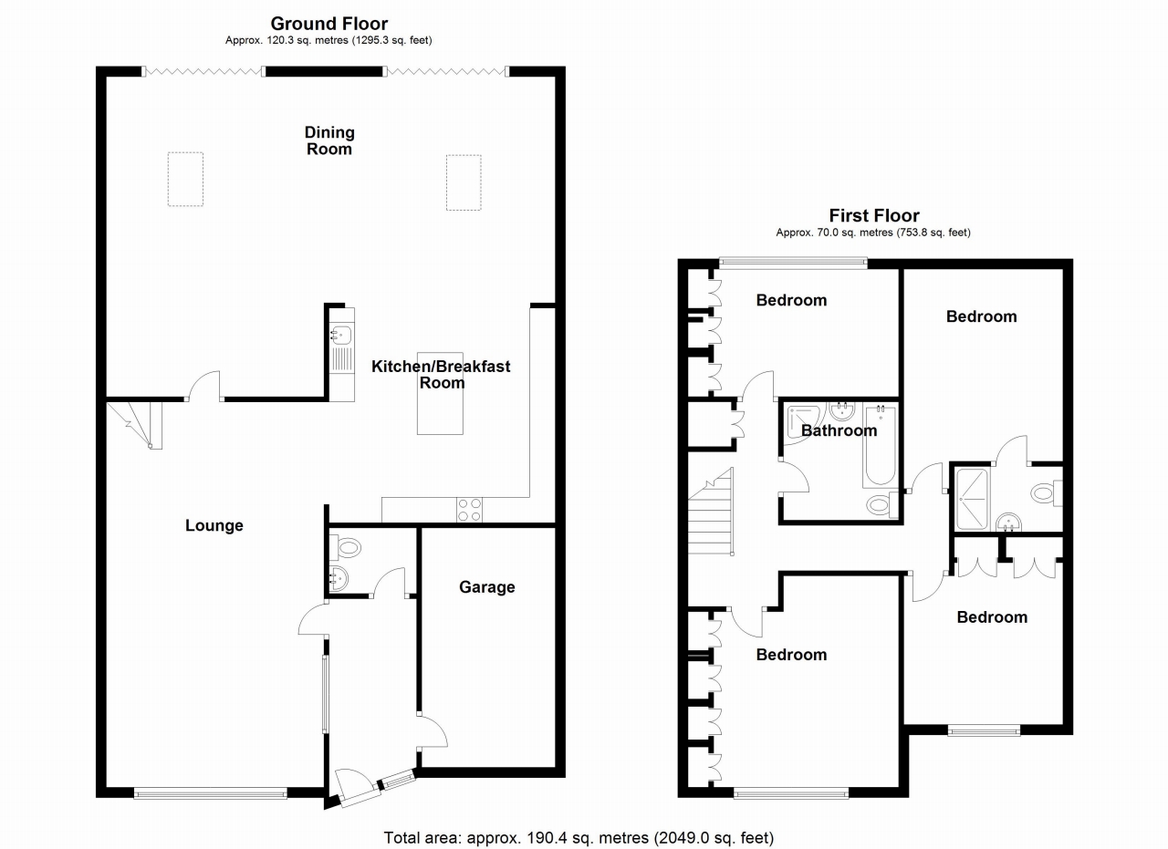 4 bedroom detached house SSTC in Solihull - floorplan 1.