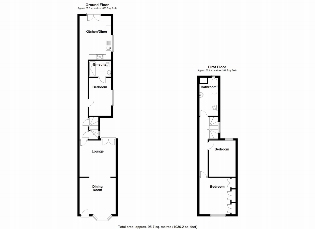 3 bedroom semi detached house SSTC in Solihull - floorplan 1.