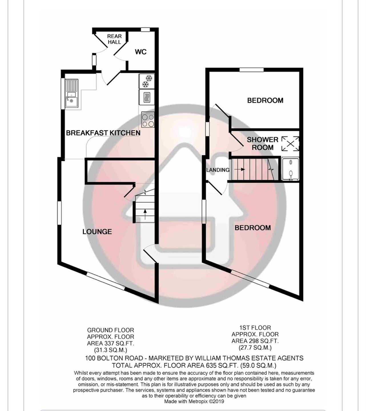 2 bedroom barn conversion character property To Let in Edgworth, Bolton, Lancashire - Floor Plan.