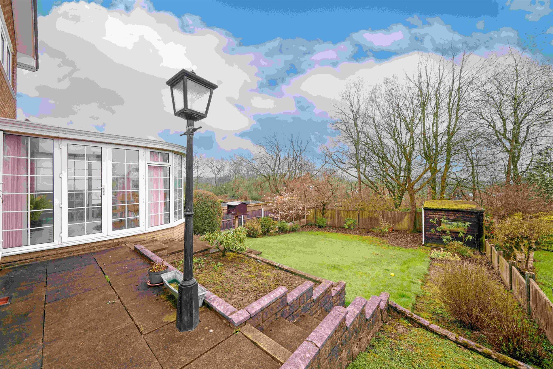 3 bedroom detached house To Let in Bromley Cross, Bolton, Greater Manchester - Back garden.